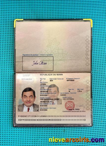 Benin passport 2022-present photolook